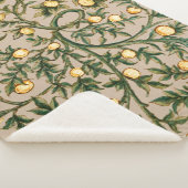 Couverture Sherpa William Morris Fruit Floral Jardin Fleur Classique (3/4)