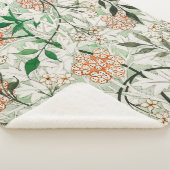 Couverture Sherpa William Morris Jardin de Jasmin Fleur Classique (3/4)
