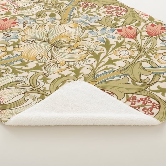 Couverture Sherpa William Morris Lily Art Nouveau Floral (3/4)