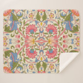 Couverture Sherpa William Morris Lodden Spring Wallpaper Art (Devant (Horizontal))