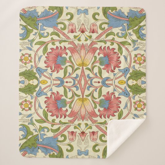 Couverture Sherpa William Morris Loddon Blossom Motifs Floraux (Devant)