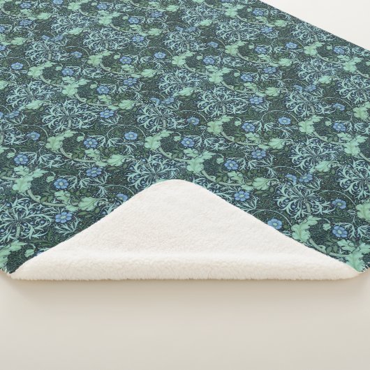 Couverture Sherpa William Morris Motif d'algues (3/4)