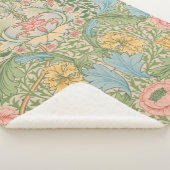 Couverture Sherpa William Morris Myrtle Fleur Floral Botanique (3/4)