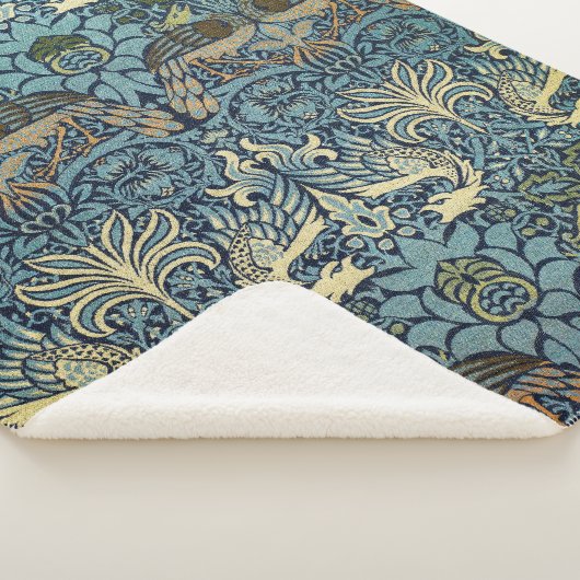 Couverture Sherpa William Morris Peacock and Dragon Woven Design (3/4)