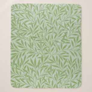 Couverture Sherpa William Morris Saule Fleur Classique Vert