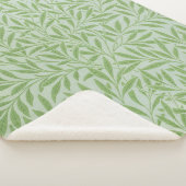 Couverture Sherpa William Morris Saule Fleur Classique Vert (3/4)