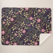 Couverture Sherpa William Morris Sweet Briar Art Nouveau Floral (Devant (Horizontal))