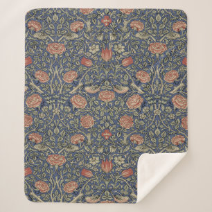 Couverture Sherpa William Morris Tudor Fond d'écran Rose