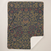 Couverture Sherpa William Morris : Violet & Colonne Sherpa Blanket (Devant)