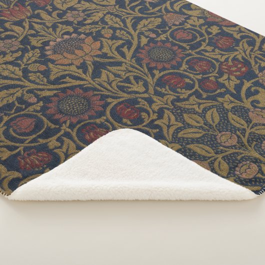Couverture Sherpa William Morris : Violet & Colonne Sherpa Blanket (3/4)