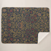 Couverture Sherpa William Morris : Violet & Colonne Sherpa Blanket (Devant (Horizontal))