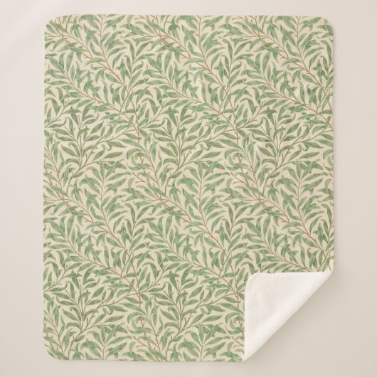 Couverture Sherpa William Morris Willow Bough Garden Flower Classic (Devant)