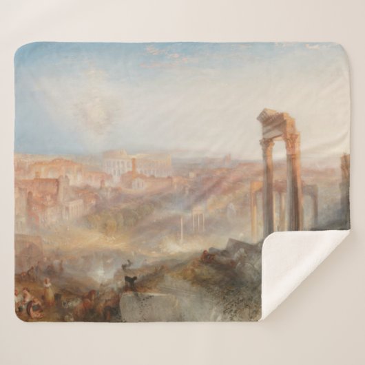 Couverture Sherpa William Turner British - Moderne Rome-Campo Vaccin (Devant (Horizontal))