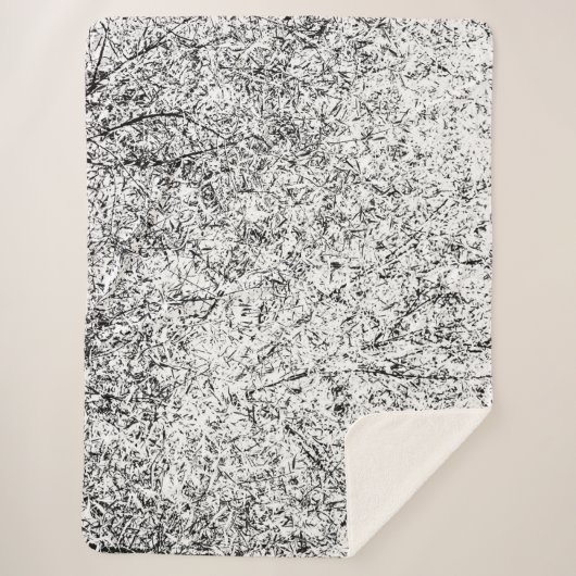 Couverture Sherpa Willow se déleave. Abstract (Devant)