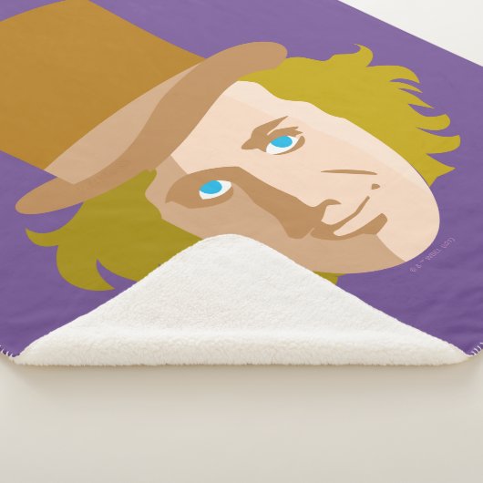Couverture Sherpa Willy Wonka Stenciled Face Graphic (3/4)