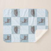 Couverture Sherpa Winter Holiday Theme Baby Blanket (Devant (Horizontal))