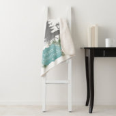 Couverture Sherpa Winter Wonderland Sherpa Blanket - Turquoise (En situation)