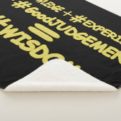 Couverture Sherpa "WISDOM EQUATION" Mignonne Expression Design. Comm (3/4)