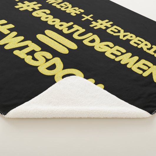 Couverture Sherpa "WISDOM EQUATION" Mignonne Expression Design. Comm (3/4)