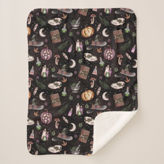 Couverture Sherpa Witchy Woodland (Devant)