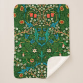 Couverture Sherpa WM Morris Blackthorn Motif Art nouveau (Devant)