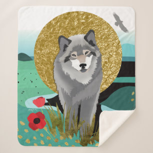 Couverture Sherpa WOLFMOON AURA Sherpa Blanket -3 TAILLES