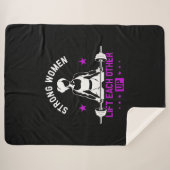 Couverture Sherpa Womens Bodybuilding Gym Workout And Funny Training (Devant (Horizontal))