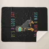 Couverture Sherpa Womens Rottweiler (Devant (Horizontal))