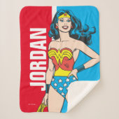 Couverture Sherpa Wonder Woman debout (Devant)