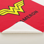 Couverture Sherpa Wonder Woman | Logo classique | Ajouter Votre Nom (3/4)
