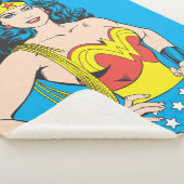 Couverture Sherpa Wonder Woman | Pose Vintage avec Lasso (3/4)