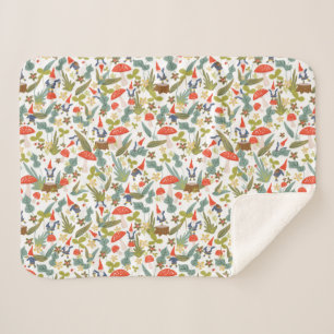 Couverture Sherpa Woodland Gnomes Baby