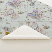 Couverture Sherpa Woodland thème bébé (3/4)