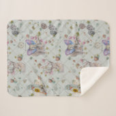 Couverture Sherpa Woodland thème bébé (Devant (Horizontal))