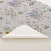 Couverture Sherpa Woodland thème bébé (3/4)