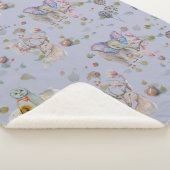 Couverture Sherpa Woodland thème bébé (3/4)