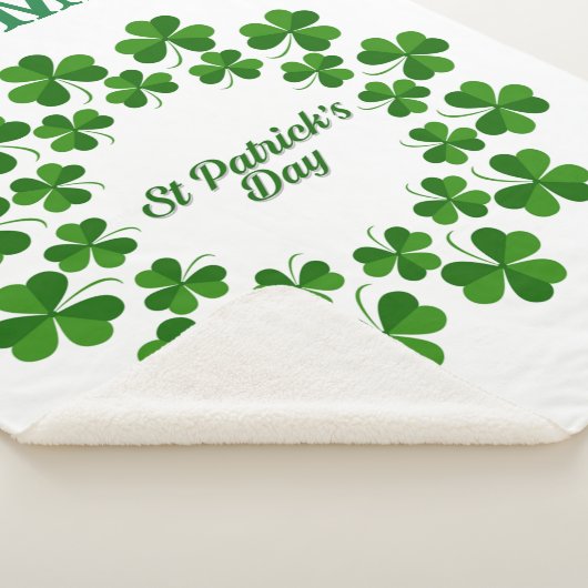 Couverture Sherpa Wreath de la Saint Patrick Thunder_Cove (3/4)