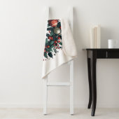 Couverture Sherpa Wreath de Noël (En situation)