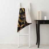 Couverture Sherpa Wrens et cors sur noir (En situation)