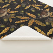 Couverture Sherpa Wrens et cors sur noir (3/4)