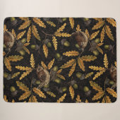 Couverture Sherpa Wrens et cors sur noir (Devant (Horizontal))