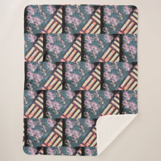 Couverture Sherpa WSSBX - PINK TILE Sherpa Blanket (Devant)