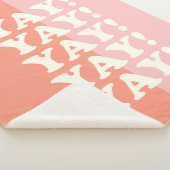 Couverture Sherpa Yay ! Pink et corail inspirant (3/4)
