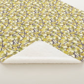 Couverture Sherpa Yellow and Gold Maple Tree Sherpa Blanket (3/4)