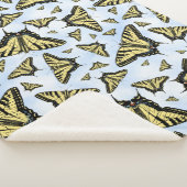 Couverture Sherpa Yellow Swallowtail Butterflies Blue Sky Small (3/4)