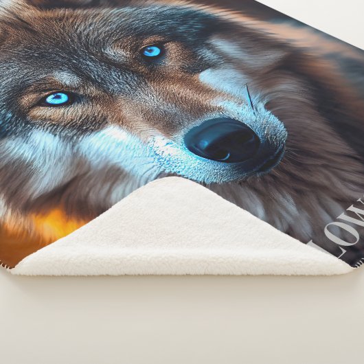 Couverture Sherpa Yellowstone Wolf Sherpa Blanket Thon (3/4)