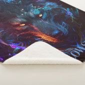 Couverture Sherpa Yellowstone Wolf Sherpa Blanket Thon (3/4)