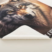Couverture Sherpa Yellowstone Wolf Sherpa Blanket Thon (3/4)