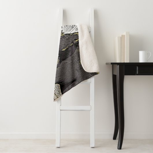 Couverture Sherpa Yeux éléphants (En situation)