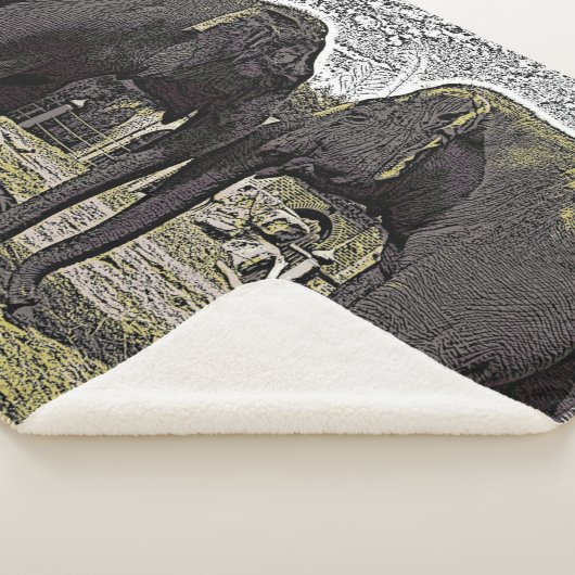 Couverture Sherpa Yeux éléphants (3/4)